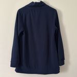 Crown & Ivy  Women’s Navy Blue Sweater Pockets‎ Size Medium Photo 3