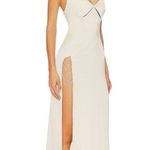 NBD  Valeria Gown in Ivory Small New Womens Crystals Long Maxi Dress Photo 2