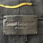 Saint Laurent Saint‎ Laurent Skinny Mid Rise Black Women Ankle Jeans Size 26 Altered Photo 12