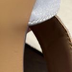 ERIJUNOR Women Pointed Toe Slingback Rhinestone Brooch Satin Evening Prom Sz 8 = Silver Photo 7