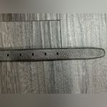 Calvin Klein Jeans  women’s‎ size medium silver green tint leather belt Photo 1