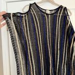 L Space Nightfall Swim Cover Up One Size Open Shoulder Beach Sweater Fringe Boho Black Photo 4