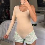 Abercrombie & Fitch  one-shoulder bodysuit cream Photo 0