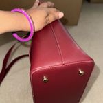 Badgley Mischka  Elegant Burgundy Tote Bag NWT Photo 7