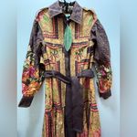 Farm Rio NWT $298  Charming Garden Scarves Midi Chemise Small Photo 7