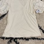 Torrid Fitted V-neck Novelty Sleeve Surplice Top Photo 3