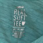 Aerie Real Soft Tee Size XS Teal Long Sleeve Pocket tee Photo 3