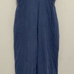 LaBiz Antrhopologie Ruffle Blue Jean Jumpsuit size L Size L Photo 0