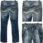 Canyon River Blues  Bootcut Western Button Flap Embroidered Rhinestone Jeans 31 Photo 1