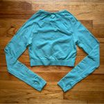 Gymshark  Vital Seamless Crop Top Long Sleeve Green Small Photo 2
