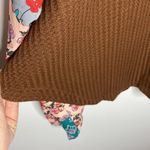 Tracies relaxed cut waffle knit thermal with contrast floral boho sleeves size L Size L Photo 8