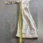 Pilcro and the Letterpress Anthropologie Pilcro Denim Overalls Cream size 26 adjustable straps Photo 5