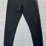 Adidas  Climalite Leggings Women's Black Large Soft Logo On Side‎ Gym Workout Photo 0