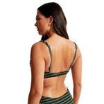 Abercrombie & Fitch NWT  Curve Love High Apex Underwire Bikini Top Green Size 2XS Photo 2