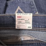 Levi's 512 Dark Wash Perfectly Slimming Straight Leg High Rise Jeans 12 M 31 New Photo 8