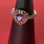 Bomb Party RBP5482 “Spread Sunshine” Light Tanzanite CZ on RoseGold Sz8 Ring NWT Size 8 Photo 0