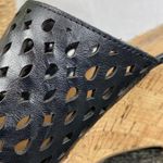 Franco Sarto Black Cork Slide On Cork Wedge Heel Shoes 7 Photo 4