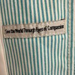 MAUS & HOFFMAN Mint Green Seersucker Striped Blazer Jacket Size 8 Medium NWT Photo 10