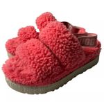 UGG  Hot Pink Oh Fluffita Platform Sandals Size US 12 Photo 2