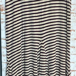 Bordeaux  Purple and Cream Striped A-Line Skirt Photo 0