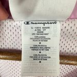 Champion  Women's Coaches Jacket Light Pink with Red Orange‎ Detail Size Medium Photo 4
