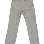 Good American White High Rise Straight Leg Frayed Hem Jeans Size 14/32 READ Photo 0