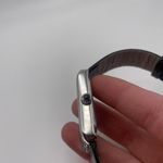 Coldwater Creek Working Watch Black Band / Silver Tone MSRP $59 Croc N Scroll Photo 6