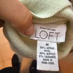 Loft Vintage Key Lime Green Merino Wool Turtleneck Sweater Photo 2