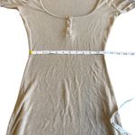 SKIMS  Long Sleeve Henley‎ Sleep PJ Dress size S tan/light brown Photo 4