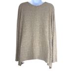 Talula Talulla Tan Oversized V Neck Long Sleeve Stretch Pullover Sweater Medium Boho Photo 1
