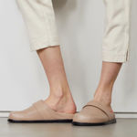 The Frankie Shop PORTE & PAIRE X  tan calf leather slip on clogs 37 mules Photo 0