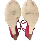 Kate Spade NY Authentic Women's Pink Patent Leather T-Strap Wedge Sandal 10 Photo 10