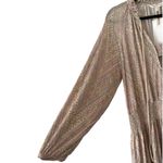 NWT Soft Joie Suki Long Sleeve Geo Print Smocked Waist Pullover Mini Dress Large Tan Photo 7