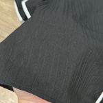 Black Sheer Women's Top with White Trim Photo 1