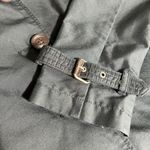 Merona Vintage  Womens Dress Coat Jacket Button Close Collared Buckle Cuff Black Photo 6