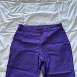draper's & damon's Womens Size Medium Pants Straight Leg Pull On Stretch Purple Photo 1