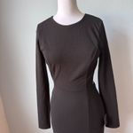 Lulus  Flawless Esteem Black Long Sleeve Cutout Column Maxi Dress Size Small Photo 6