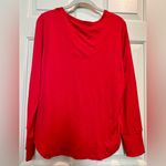 Santa’s Treasures  long sleeve top - red - size large - cocktails Photo 4