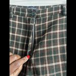 Brandy Melville Green Plaid Trousers Photo 3