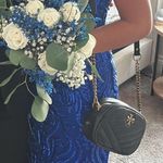 Dillard's Navy Blue Prom Dress Photo 6