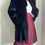 Hawke & Co Faux Fur and Suede Overcoat Size large Black Reversible Faux Mink Photo 4
