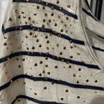 Aerie  Black and White Striped Blouse with Stud Accents Photo 1