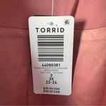 Torrid Studio Crepe Notch Collar Blazer in Mesa Rose Long Sleeve Open Front Pink Photo 6