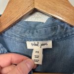 Tribal Jeans Blue and Pink Ombre Denim Shirt Size S Photo 2