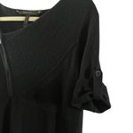 BCBGeneration BCBGMaxazria “GENIE” lambswool sweater dress XS black roll-tab sleeve Photo 10