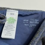 Aerie • NWT Navy Blue String Bikini Bottom with Glitter Shimmer Accent Photo 4