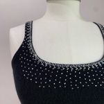 Evelyn Cashmere Whimsigoth Black Embellished Knit Sweater Top Size Small Photo 1