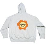 Playboy X Pacsun Camper Oversized Hoodie Full Zip Jacket White Flower Medium Photo 2