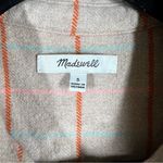 Madewell  Tan‎ Orange Plaid Sunday Flannel Top Photo 2