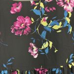 Torrid Black Colorful Floral Chiffon Shirt Dress Size 1X Photo 6